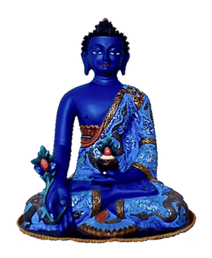 Reiki und Kristalle - Medizin-Buddha Yakushi Nyorai - Lapislazuli-Buddha