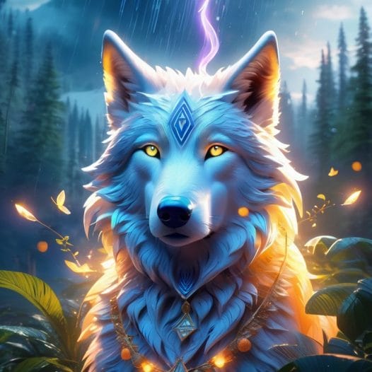 Der Große Wolf ist der Hüter von Stärke, Führung und Weisheit.