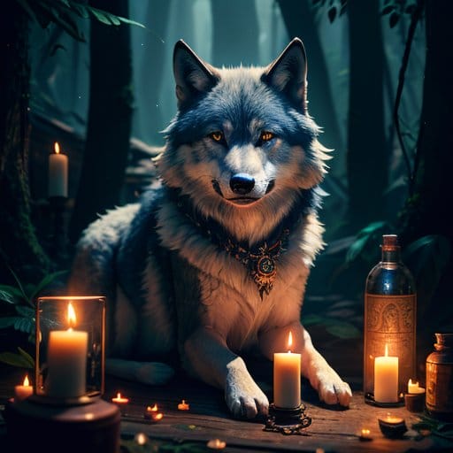 Der Wolf als Krafttier im afrikanischen Schamanismus und Voodoo.